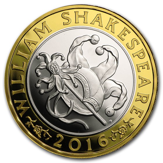 2016 Great Britain £2 Prf Silver Shakespeare: Comedies 2016 Great Britain £2 Prf Silver Shakespeare: Comedies